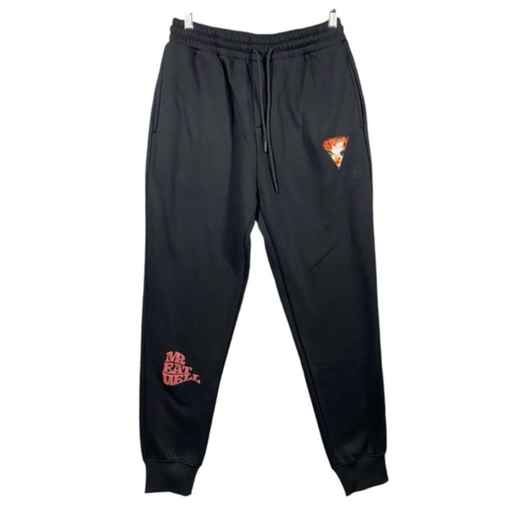 Me. Eatwell Embroidered Pizza Slice Sweatpants
